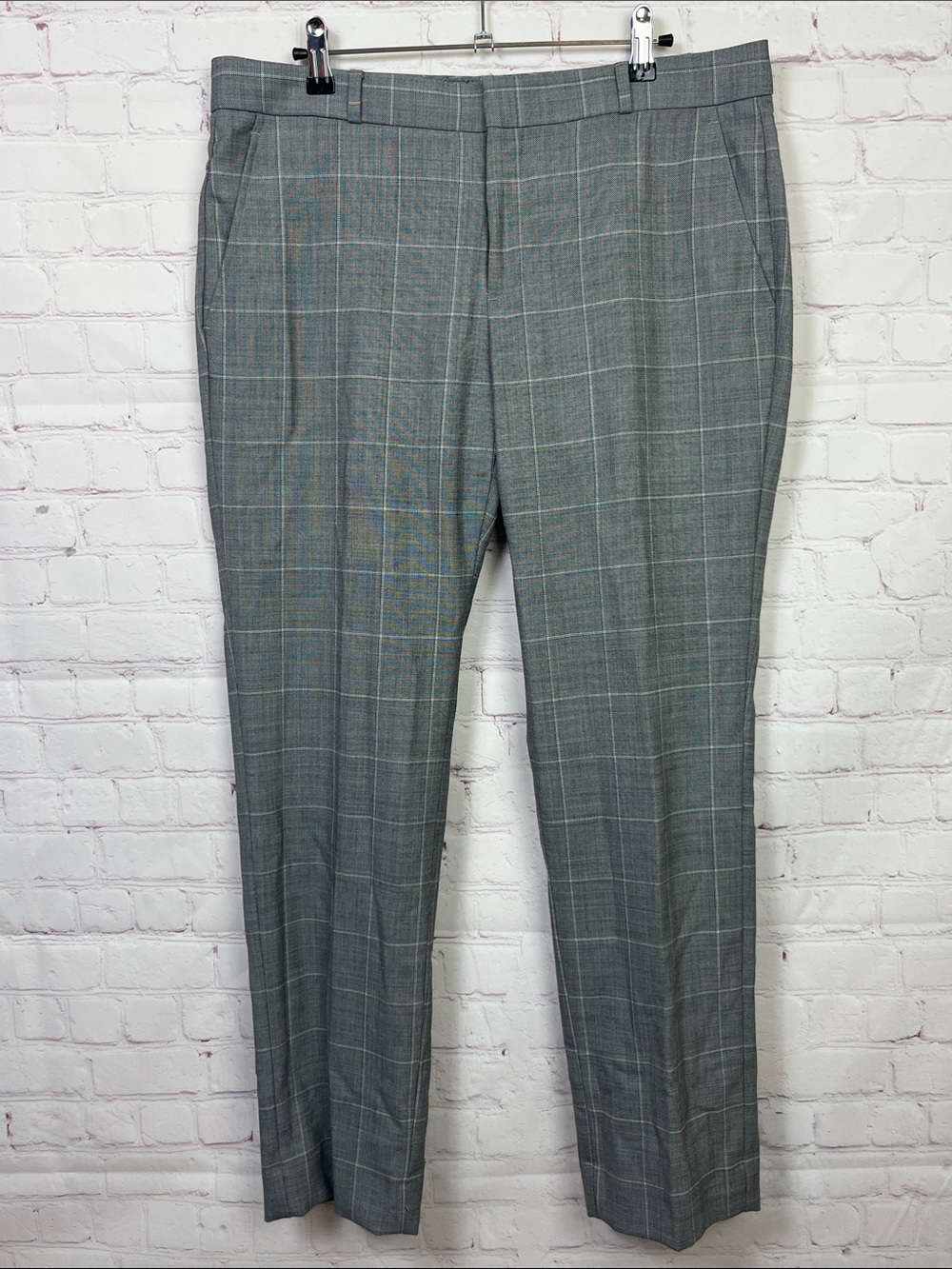 Banana Republic Ryan Trousers in Windowpane Plaid Size 10
